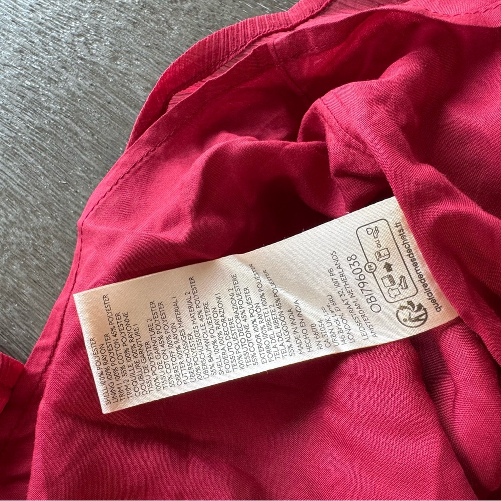 Free People Maroon Sunshine Of Love Mini Dress M - Picture 13 of 16